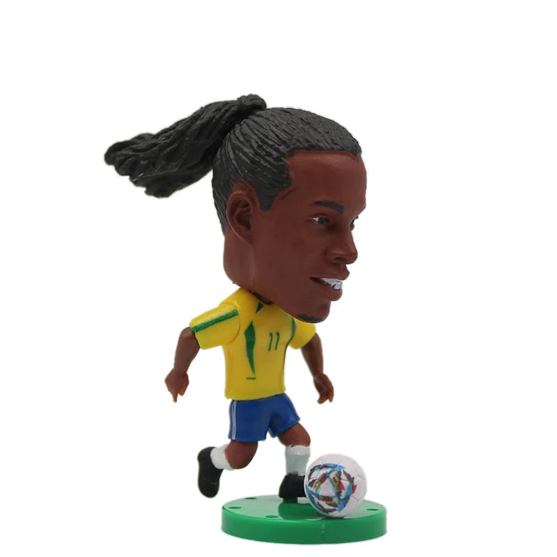 Soccerwe 1Pcs Dolls Toy Soccer Player Star 2.5" Height Action Figure For Football Fans Gift