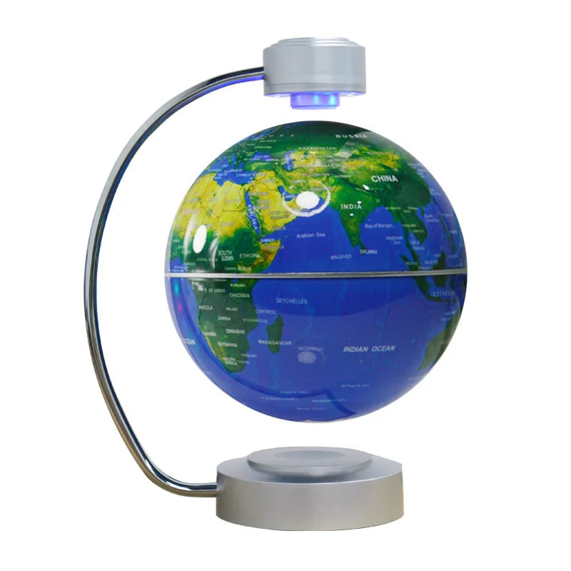 8 Inch Maglev Globe Self Rotating World Maps English Levitating Globus Levitation Magnetic Floating Map Geography Education Deco