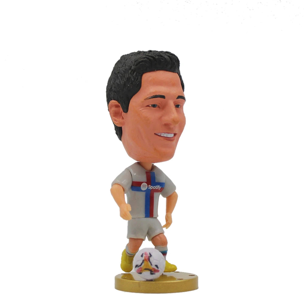 Soccerwe 1Pcs Dolls Toy Soccer Player Star 2.5" Height Action Figure For Football Fans Gift