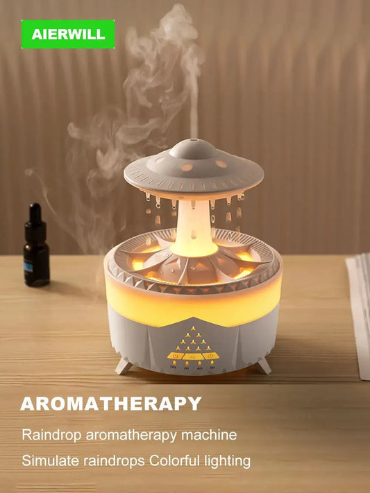 Aierwill ufo Air Humidifier Ultrasonic Aromatherapy Diffusers Mist Maker Fragrance Essential Oil Aroma Difusor Remote control