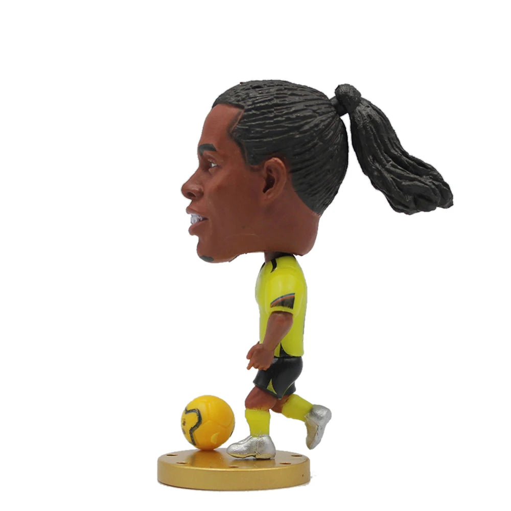 Soccerwe 1Pcs Dolls Toy Soccer Player Star 2.5" Height Action Figure For Football Fans Gift