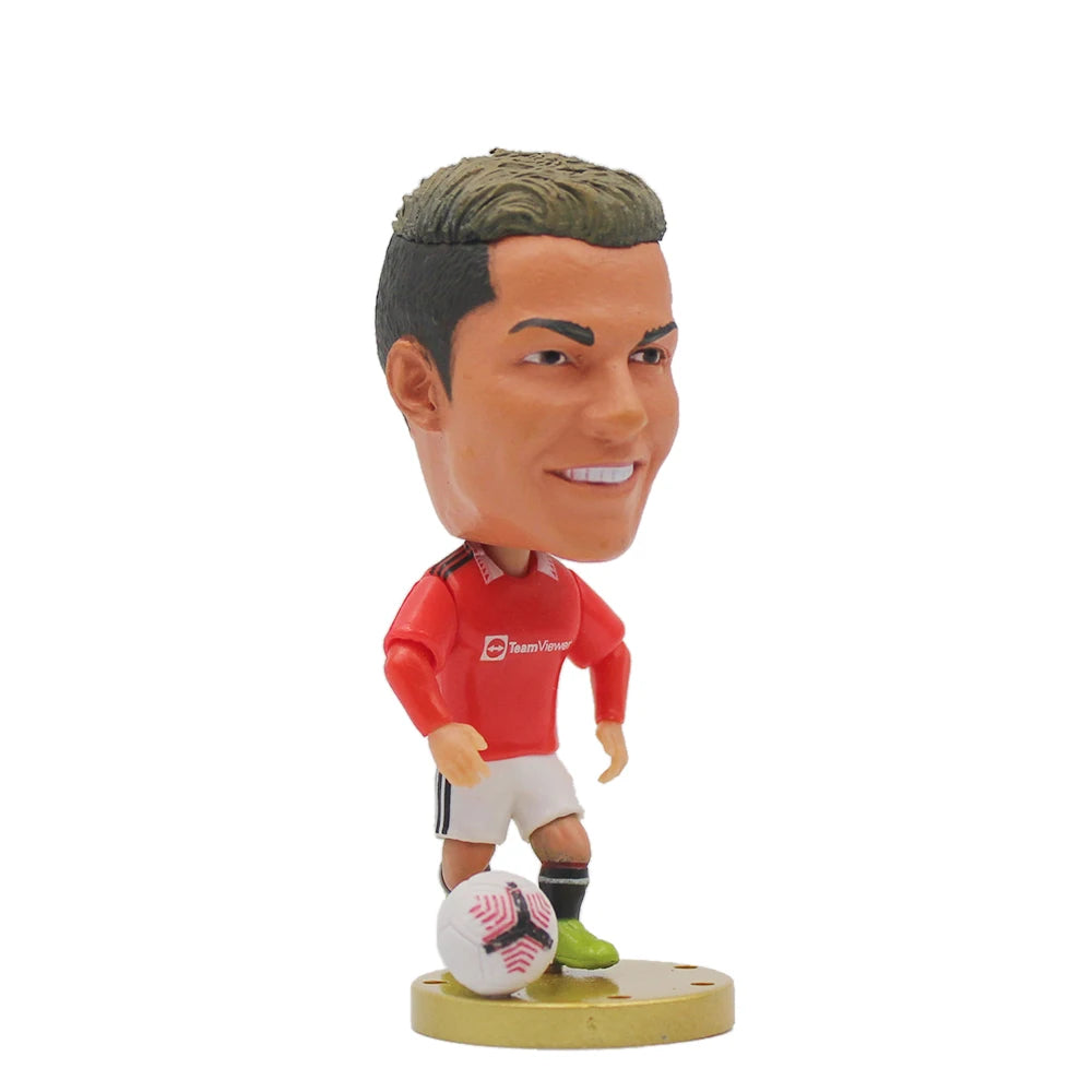 Soccerwe 1Pcs Dolls Toy Soccer Player Star 2.5" Height Action Figure For Football Fans Gift