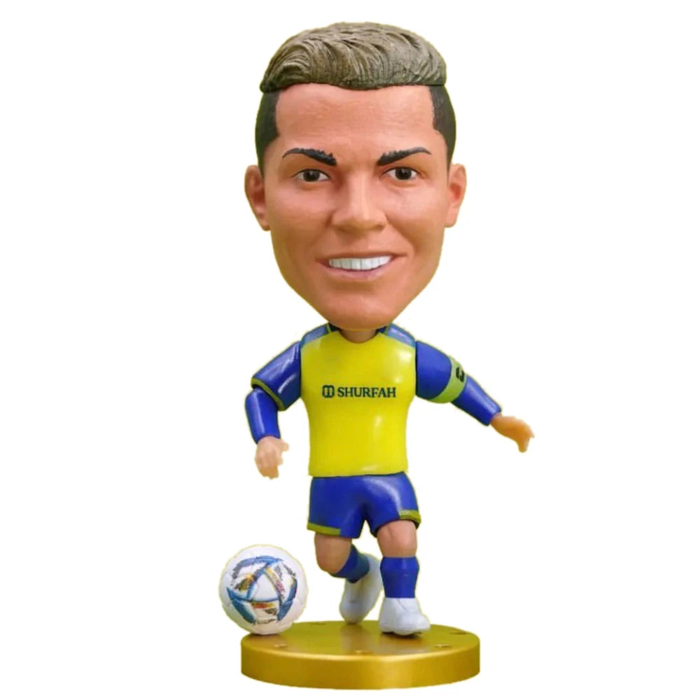 Soccerwe 1Pcs Dolls Toy Soccer Player Star 2.5" Height Action Figure For Football Fans Gift