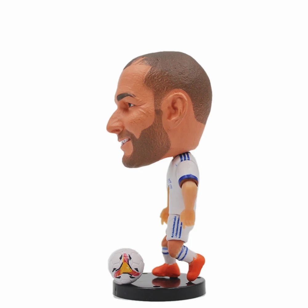 Soccerwe 1Pcs Dolls Toy Soccer Player Star 2.5" Height Action Figure For Football Fans Gift