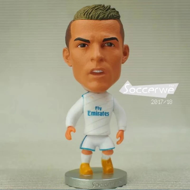 Soccerwe 1Pcs Dolls Toy Soccer Player Star 2.5" Height Action Figure For Football Fans Gift