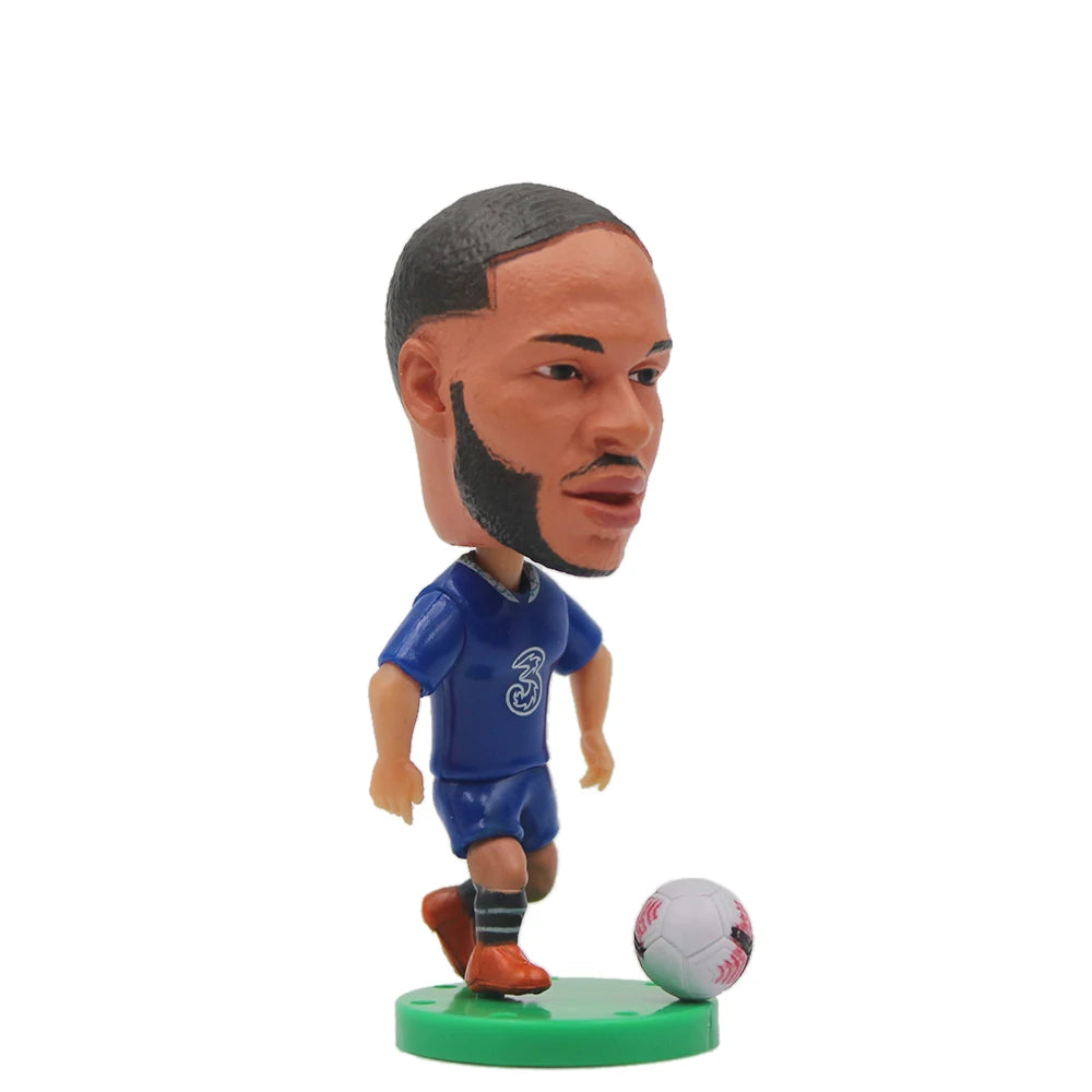 Soccerwe 1Pcs Dolls Toy Soccer Player Star 2.5" Height Action Figure For Football Fans Gift