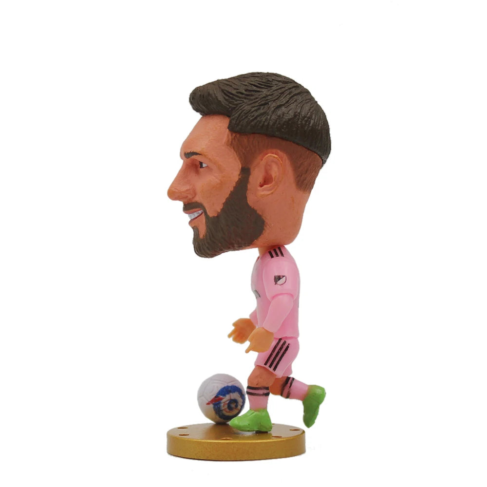 Soccerwe 1Pcs Dolls Toy Soccer Player Star 2.5" Height Action Figure For Football Fans Gift