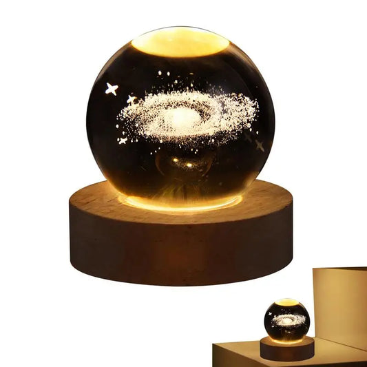 Crystal ball 6cm 3D Crystal Planet Night Light Laser Engraved Solar System Globe Advanced Decoration Graduation Gift Astronomy