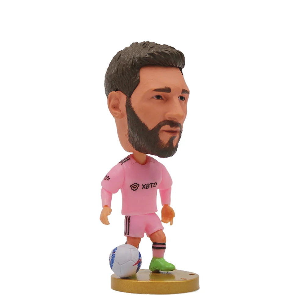 Soccerwe 1Pcs Dolls Toy Soccer Player Star 2.5" Height Action Figure For Football Fans Gift