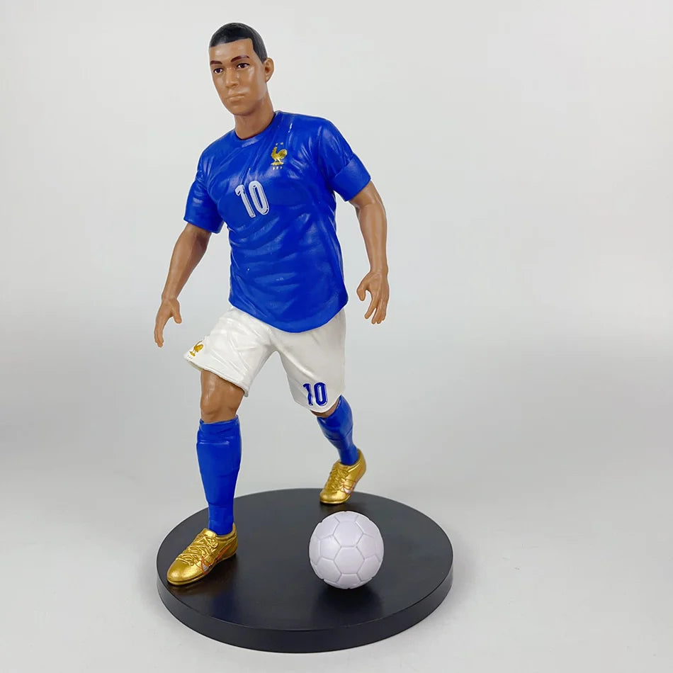 The Football Star C.Ronaldo Messi Mbappe Model Dolls Cartoon Cute Action Figure Car Accessories Football Fans Gifts