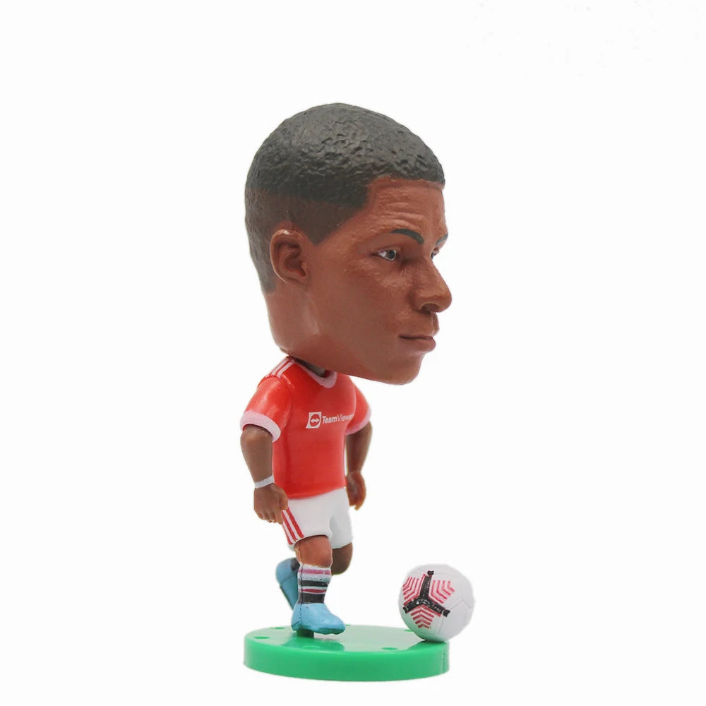 Soccerwe 1Pcs Dolls Toy Soccer Player Star 2.5" Height Action Figure For Football Fans Gift