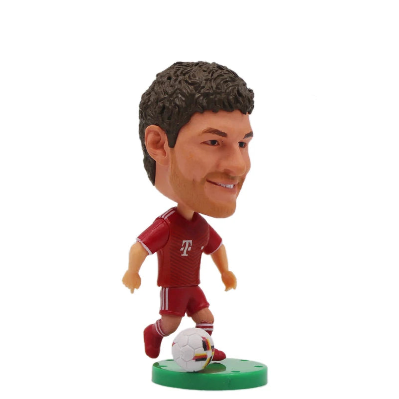 Soccerwe 1Pcs Dolls Toy Soccer Player Star 2.5" Height Action Figure For Football Fans Gift