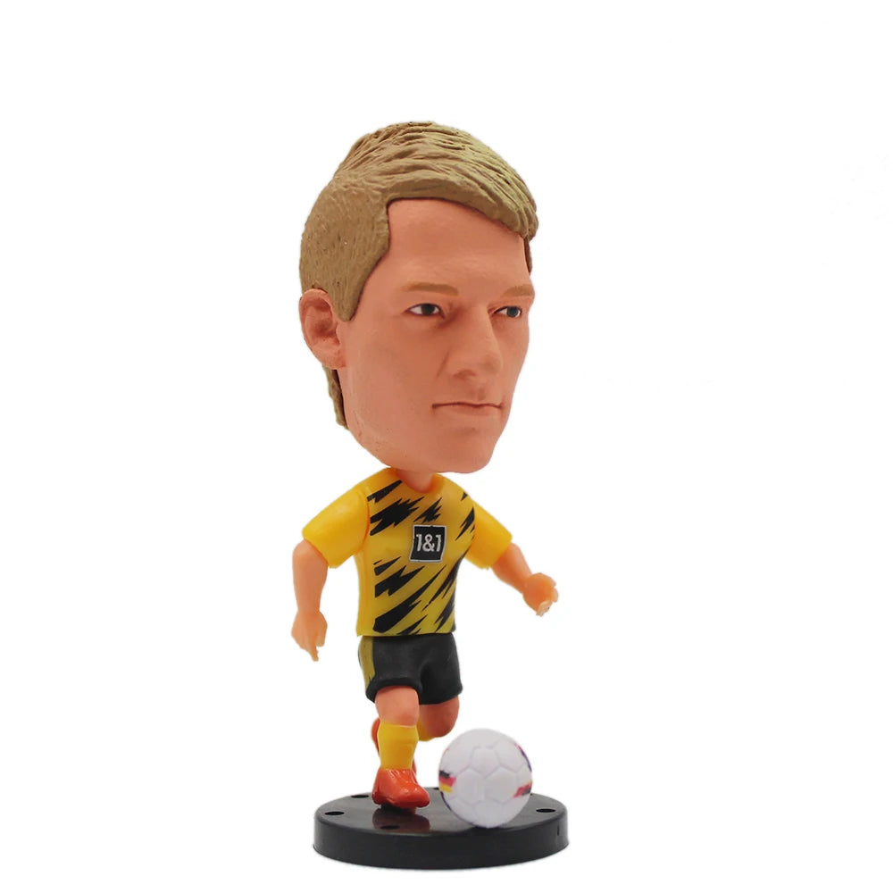 Soccerwe 1Pcs Dolls Toy Soccer Player Star 2.5" Height Action Figure For Football Fans Gift