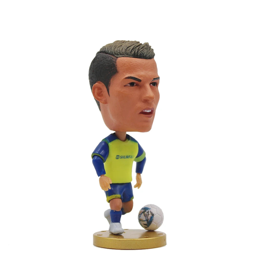 Soccerwe 1Pcs Dolls Toy Soccer Player Star 2.5" Height Action Figure For Football Fans Gift